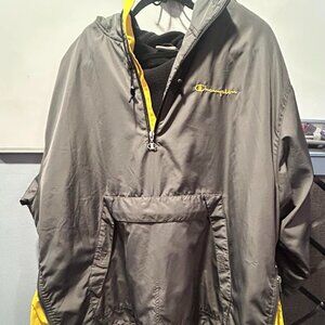 Champion- Men's Fleece Lined Windbreaker- Size XLarge